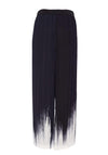 Naya Border Print Wide Leg Pleated Trouser, Black & White