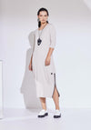 Naya Side Zip Hem Midi Dress, Sand