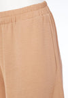 Naya Elastic Waist Wide Leg Trouser, Tan