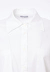 Naya Asymmetric Hem Cotton Shirt, White