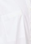 Naya Asymmetric Hem Cotton Shirt, White