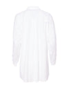 Naya Asymmetric Hem Cotton Shirt, White