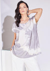 Naya Splash Print Tie Dye Top, Mink