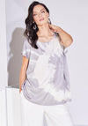 Naya Splash Print Tie Dye Top, Mink