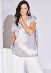 Naya Splash Print Tie Dye Top, Mink