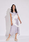 Naya Tie Dye Placement Print Midi Dress, Mink