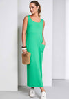 Naya Jersey Pocket Detail Maxi Dress, Green