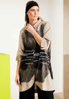 Naya Spray Longline Shirt, Beige and Black