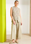 Naya Wide Leg Trousers, Light Sage
