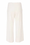Naya Wide Leg Copped Leg Trousers, White