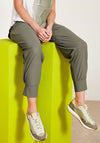 Naya Cuffed Trousers, Khaki Green