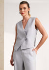 Naya Asymmetric Buttoned Waistcoat, Light Grey