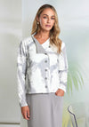 Naya Graphic Print Button Jacket, Off White