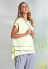 Naya Spray Painted Hooded Top, Lemon Yellow