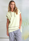 Naya Spray Painted Hooded Top, Lemon Yellow