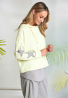 Naya Star Printed Hoodie, Lemon Yellow