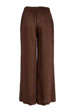 Naya Centre Seam Wide Leg Trousers, Brown