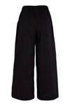 Naya Side Pocket Crop Wide Leg Trousers, Black