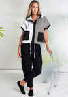 Naya Cuffed Leg Trousers, Black