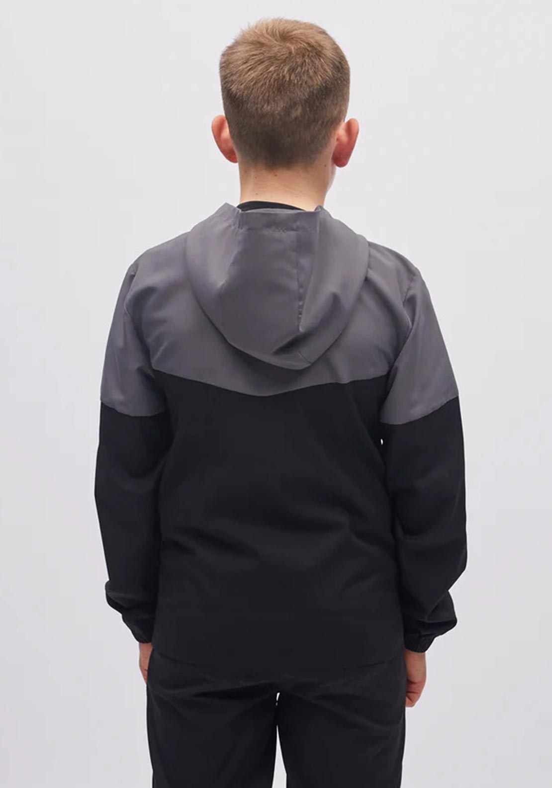 Diesel Boys Nate Windbreaker Long Sleeve Jacket, Black