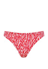 Naturana Beachwear Print Bikini Brief, Red
