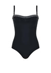 Naturana Beachwear Moulded Cup Swimsuit, Black