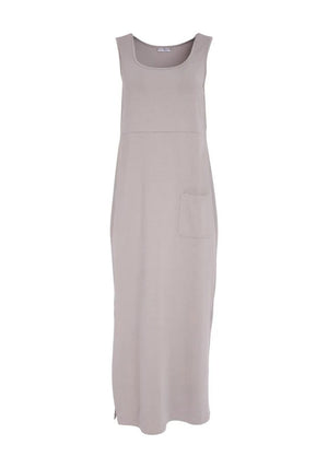 Naya Pocket Detail Basic Jersey Dress, Grey