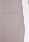 Naya Pocket Detail Basic Jersey Dress, Grey