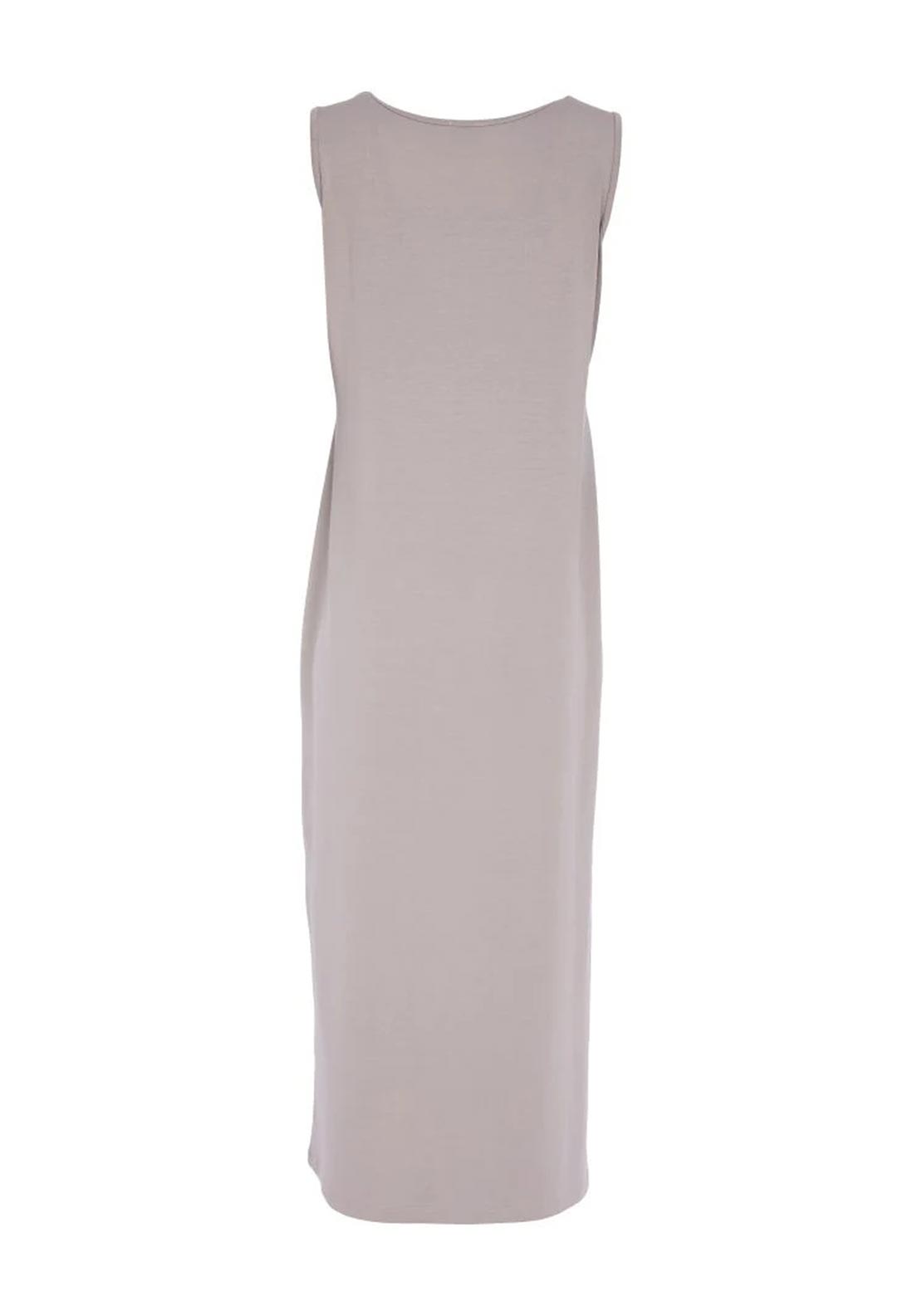 Naya Pocket Detail Basic Jersey Dress, Grey
