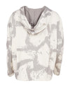 Naya Graphic Print Hooded Top, Off White