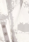 Naya Graphic Print Hooded Top, Off White