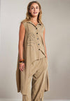 Naya Placement Print Shirt, Tan