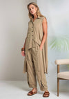 Naya Placement Print Shirt, Tan