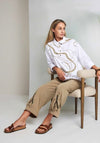 Naya Pull Up Zip Cuff Detail Trousers, Tan