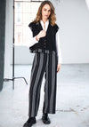 NAYA WIDE LEG STRIPED PULL UP TROUSER