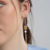 Newbridge Bird with Flower Earrings, Gold