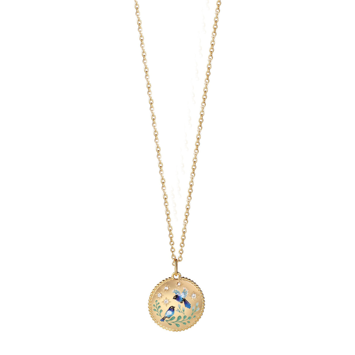 Newbridge Bird Pendant Necklace, Gold