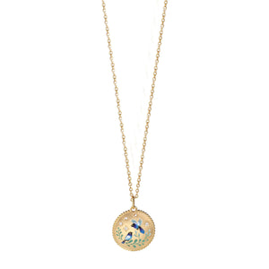 Newbridge Bird Pendant Necklace, Gold