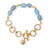 Newbridge Blue Stone Sappho Bracelet, Gold