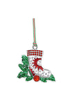 Newbridge Boot with Red Stones Christmas Tree Decoration