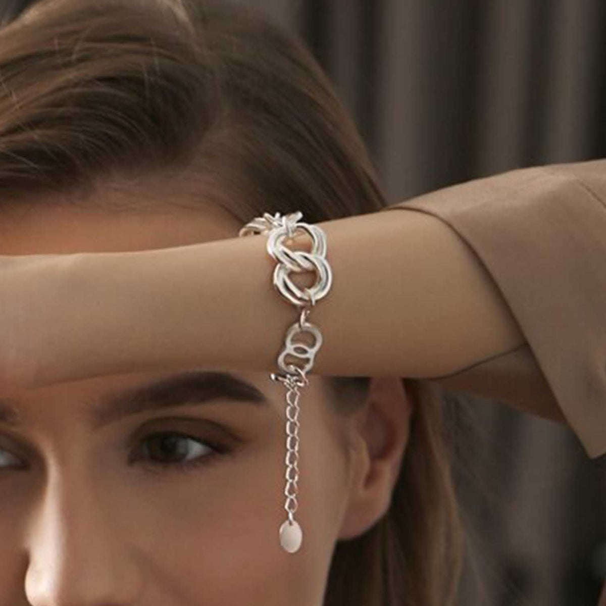 Newbridge Cascade Infinity Bracelet, Silver