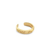Newbridge Claddagh Band Adjustable Ring, Gold