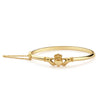 Newbridge Claddagh Bangle, Gold