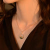 Newbridge Claddagh Pendant Necklace, Gold & Emerald Green