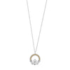 Newbridge Claddagh Pendant Necklace, Gold & Silver