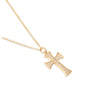 Newbridge Cross Pendant Necklace, Gold