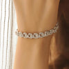 Newbridge CZ Link Bracelet, Silver
