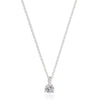 Newbridge CZ Solitaire Pendant Necklace, Silver