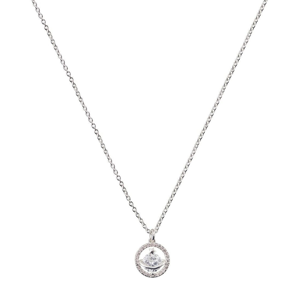 Newbridge CZ Star Pendant Necklace, Silver