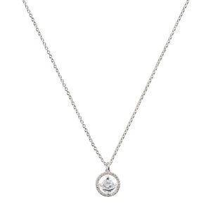 Newbridge CZ Star Pendant Necklace, Silver